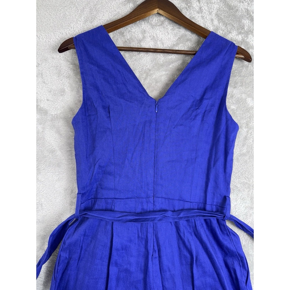 Antonio Melani Women's Jumpsuit Sleeveless Tie Waist Royal Blue Wide Leg Size‎ 2 - Picture 10 of 12